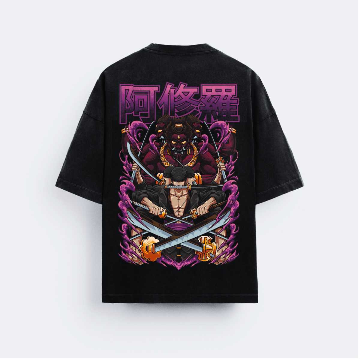 Zoro Demon Sword - OverSized T-Shirt | oversized tshirt | anime, one, onepeice, zoro | DEHAVARMAN