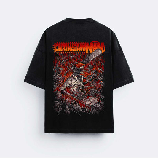 Chainsawman - OverSized T-Shirt | oversized tshirt | anime, chainsaw, chainsawman, oversized | DEHAVARMAN