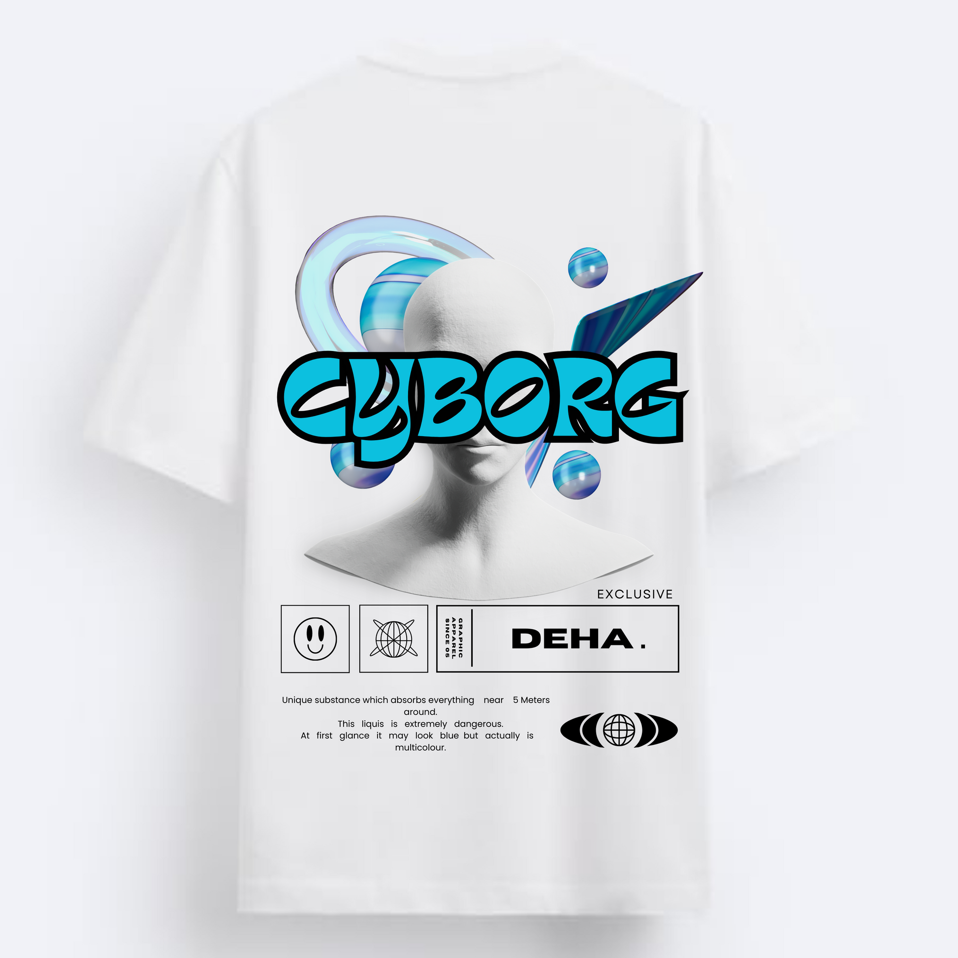 CYBORG | oversized tshirt | D.V, DV, original, premium, premium collection | DEHAVARMAN